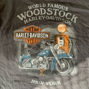 Harley Davidson Long Sleeve Woodstock New York Medium Large